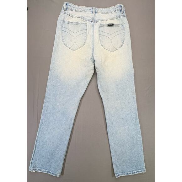 ROLLA'S High Rise Original Straight Leg Light Blue Denim Jean Size 30 Light Wash - Picture 2 of 9